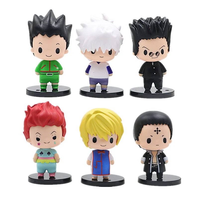 Anime HUNTER x HUNTER Figures Gon·Freecss Killua Zoldyck Kurapika Leorio Paladinight PVC Model Action Figures Collection Toys