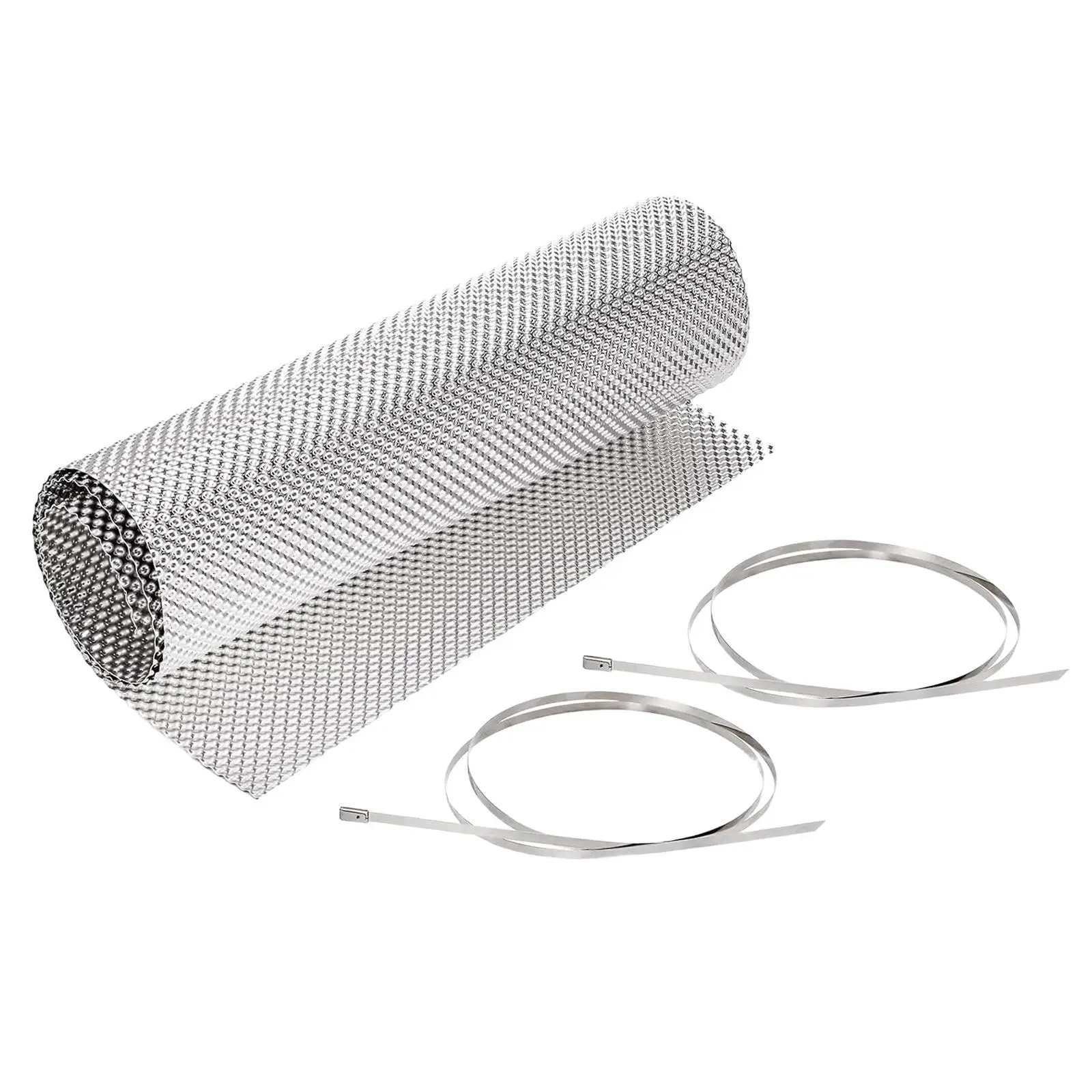Car Heat Protector Exhaust Shield High Temperature Aluminum Wrap Barrier for Muffler Firewall and Vehicle Accessories