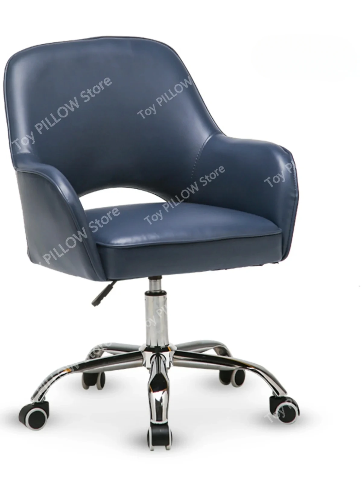 

Nordic computer chair comfortable sedentary desk bedroom rotating leather backrest lifting simple human body office stool home