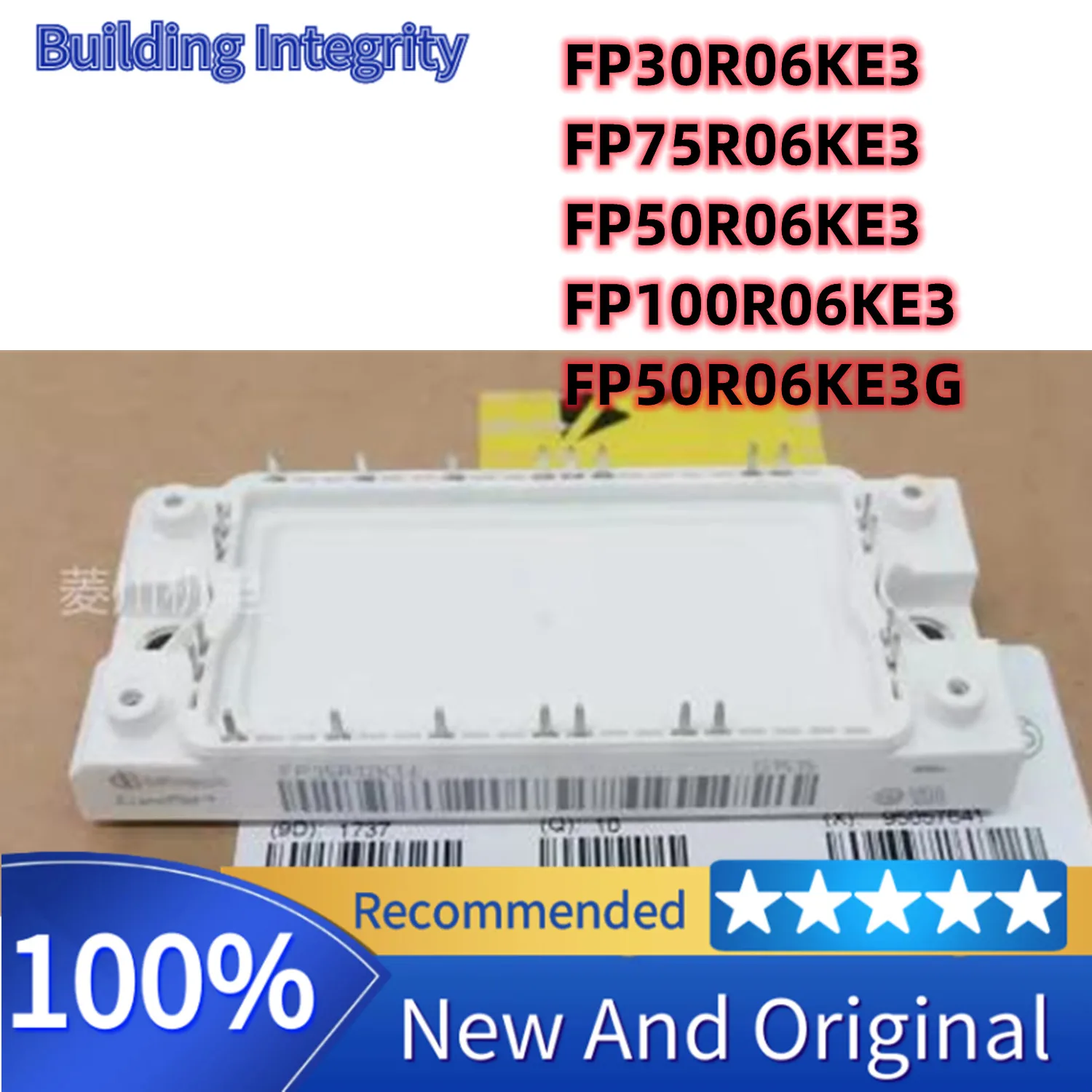 

Новые оригинальные FP50R06KE3 FP30R06KE3 FP75R06KE3 FP100R06KE3 FP50R06KE3G электронные компоненты