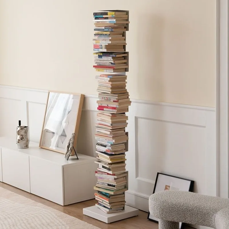 Invisible bookshelf living room wrought iron corner bookcase modern simple three-dimensional hidden shelf