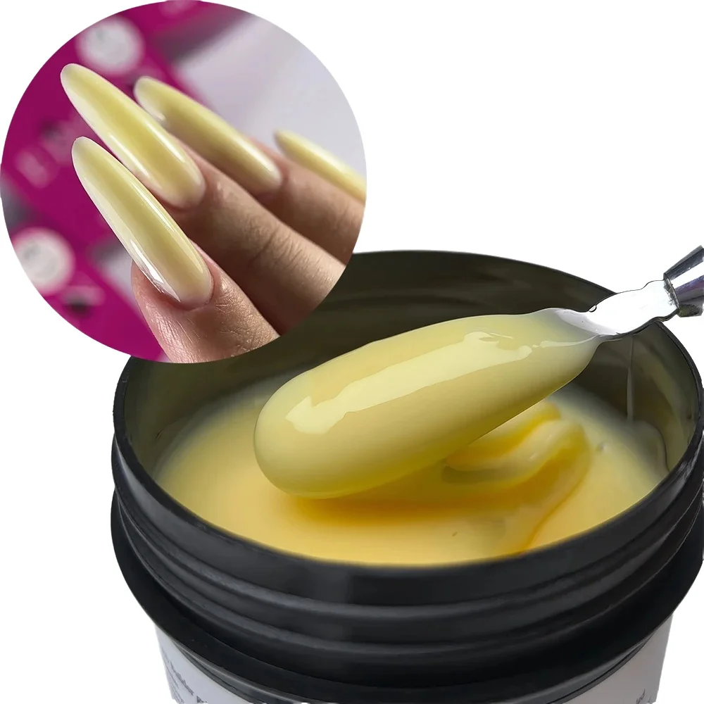 Jillnails Hema TPO Free Natural Yellow Nude Builder Nagelgel 100 g/50 g 100 ml für die Nagelverlängerungsformung