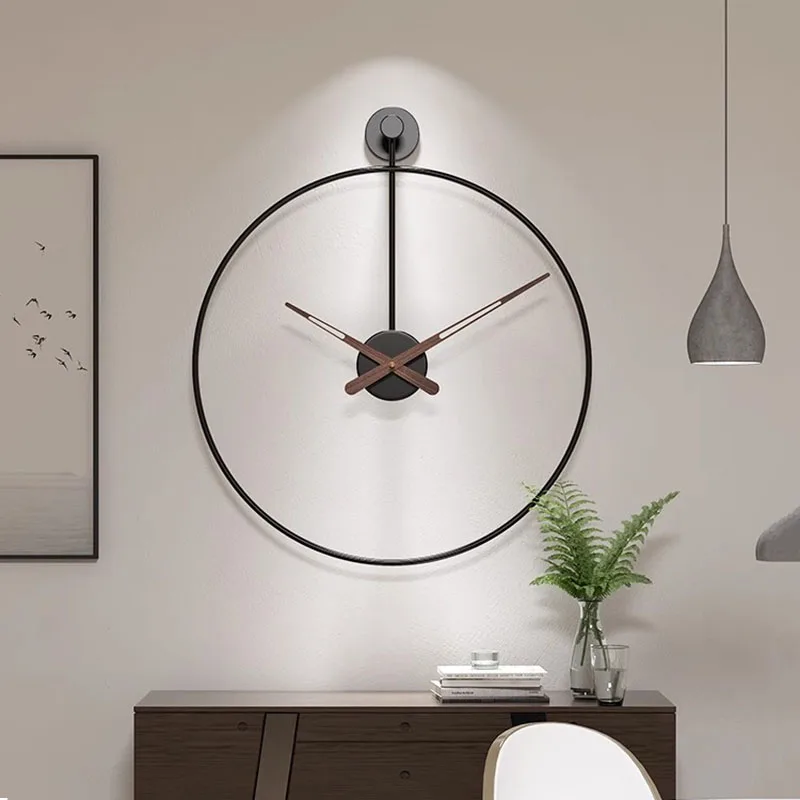 

Restaurant Creative Wall Clocks Living Room Design Silent Simple Wall Clocks Round Minimalist Relogio De Parede Home Decoration