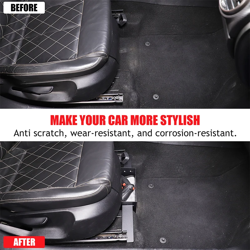 

For SEAT Leon León Mk2 2008-2012 Car Co-Pilot Seat Under Storage Box Bracket Under Seat Organizer Tray Car Accessories