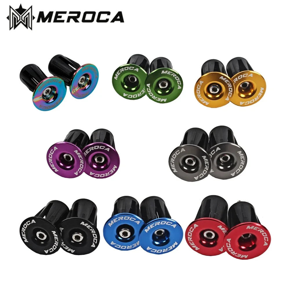 MEROCA Mountain Bike Aluminum Alloy Inflated Lock To Connector Road Bicycle Handlebar End Cap