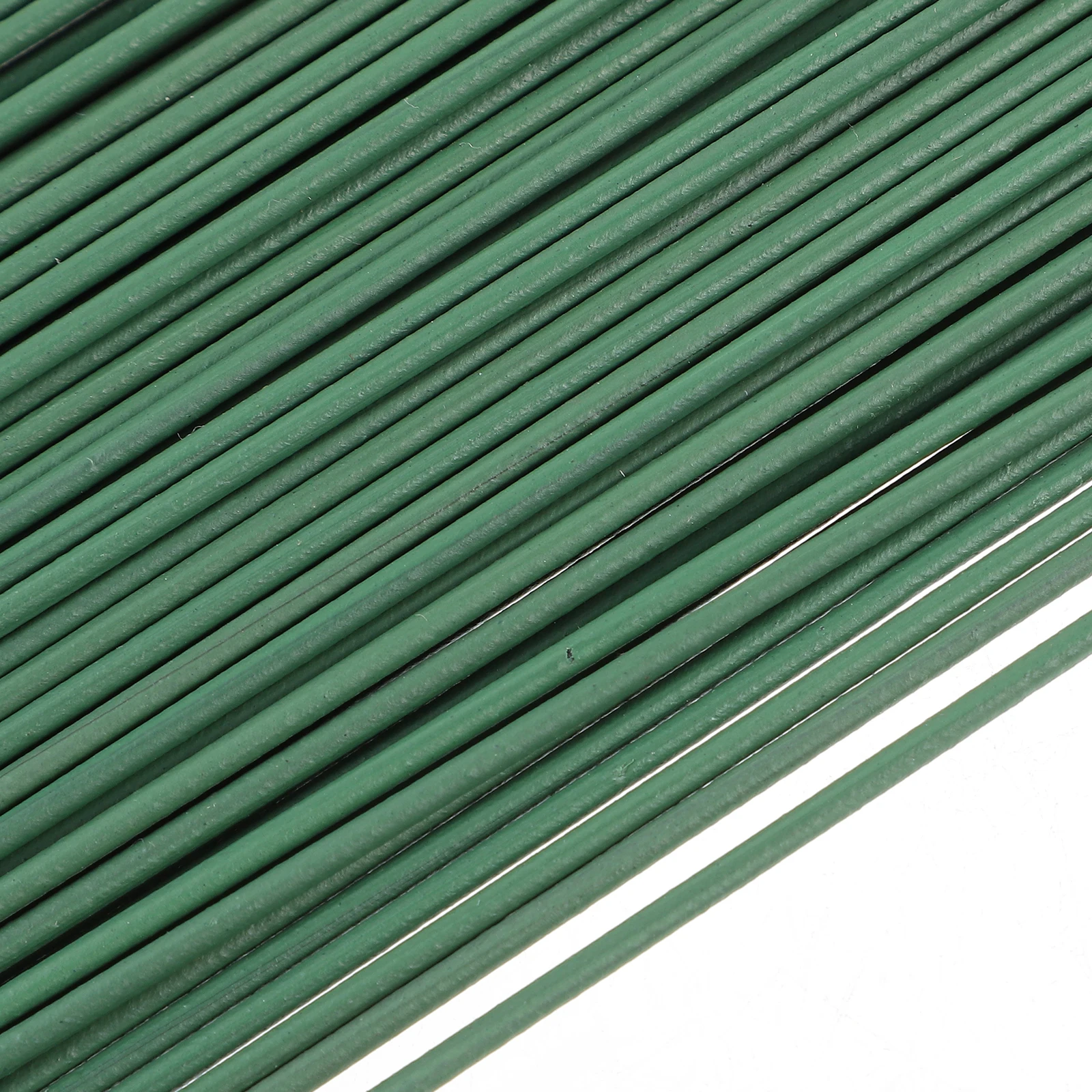 

100pcs Green Floral Stem Wires Artificial Stems DIY Supplies Bouquet Garland Crown Making Metal Wire Flowers Stem Kit