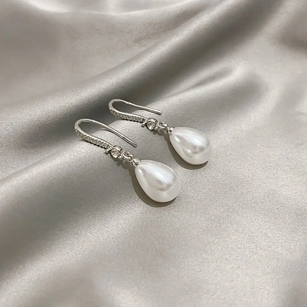 Simulation Pearl Drop Earrings for Women, Female Simple Water Drop Shape Ear Jewelry