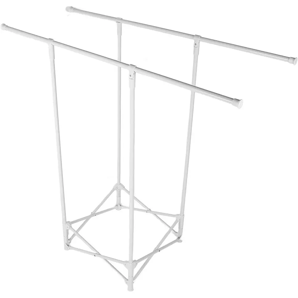 Portable Folding Clothes Drying Rack - Multifunctional, Space-Saving for Indoor & Outdoor Use, Carbon Steel & ABS Material