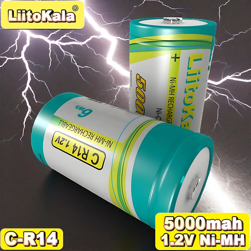 

LittoKala Ni-C5000 5000mAh High Drain Battery for Power Tools, Cordless Phones, Flashlights