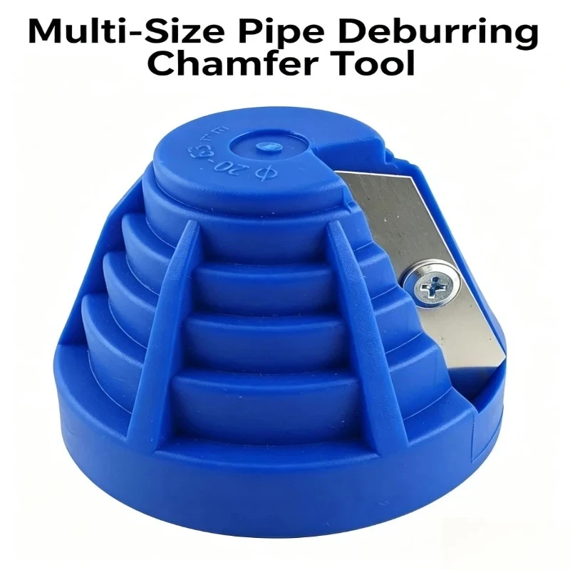 PVC Plastic Pipe Deburring Chamfer Tool, PPH PE Tube Outer Bevel Cutter Pipe Edge Trimmer