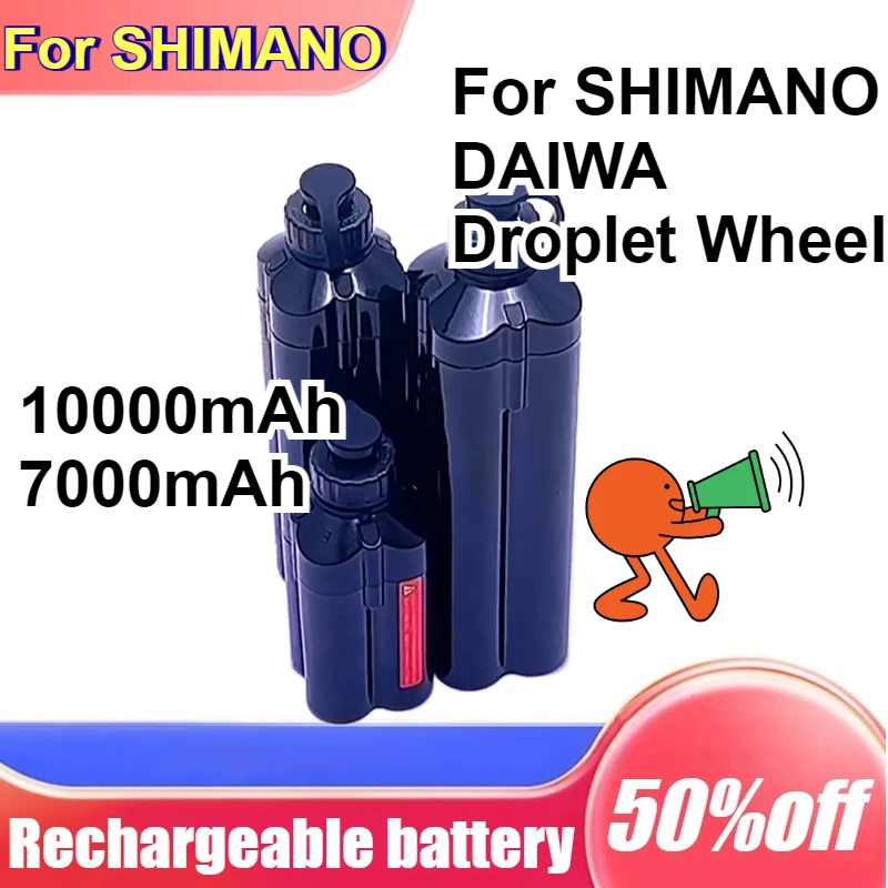 

10000mAh Electric Fishing Reel Battery 14.8V Sea Fishing Power Reel Battery Power Display For SHIMANO DAIWA Droplet Wheel