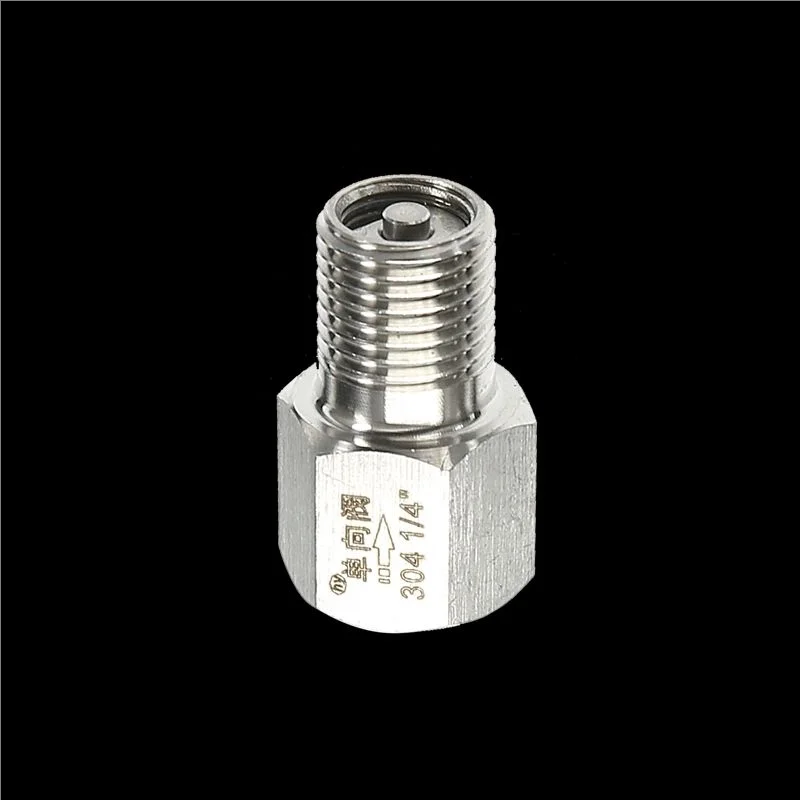 G 1/8"  1/4" 3/8" 1/2" 3/4" 1" BSPP Male Female 304 Stainless Steel Hydraulic Mechanical One-way Check Valve Steam Water - view 6