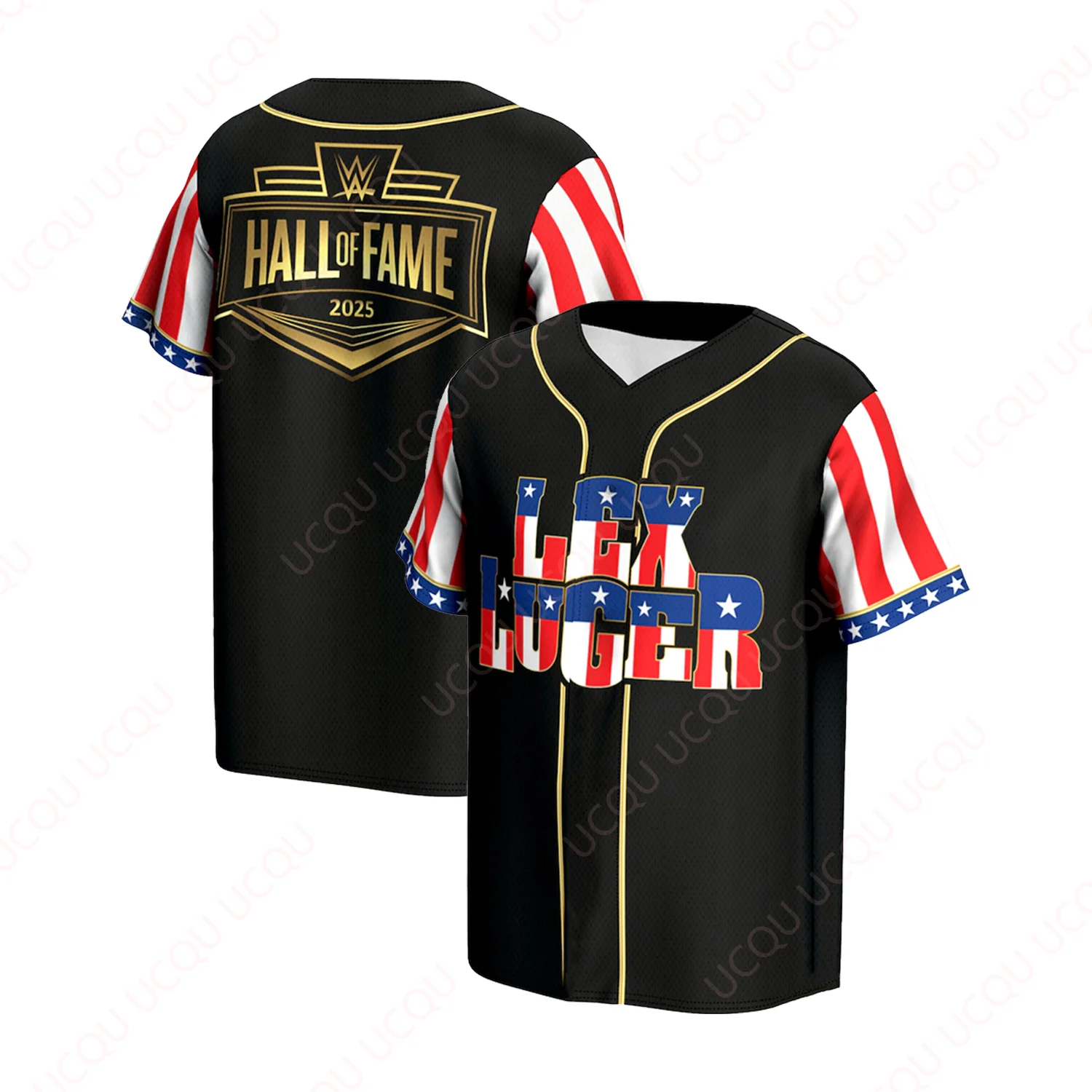 

WWE Hall of Fame 2025 Baseball Jersey Wrestle T-Shirt Men and Women Summer Loose Outfit Hot Sale Faddish Casual T-Shirt