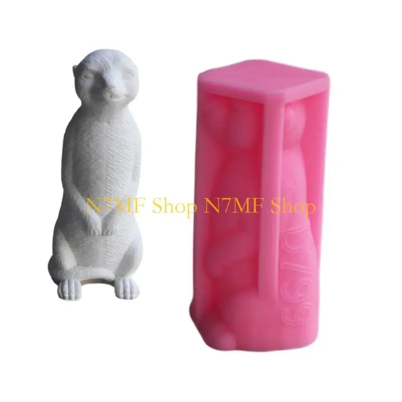 قالب سيليكون مقاوم للحرارة N7MF لشمعة الميركاتس وصناعة الصابون قالب صنع الصابون المزخرف قالب هدايا مصنوع يدويًا #3