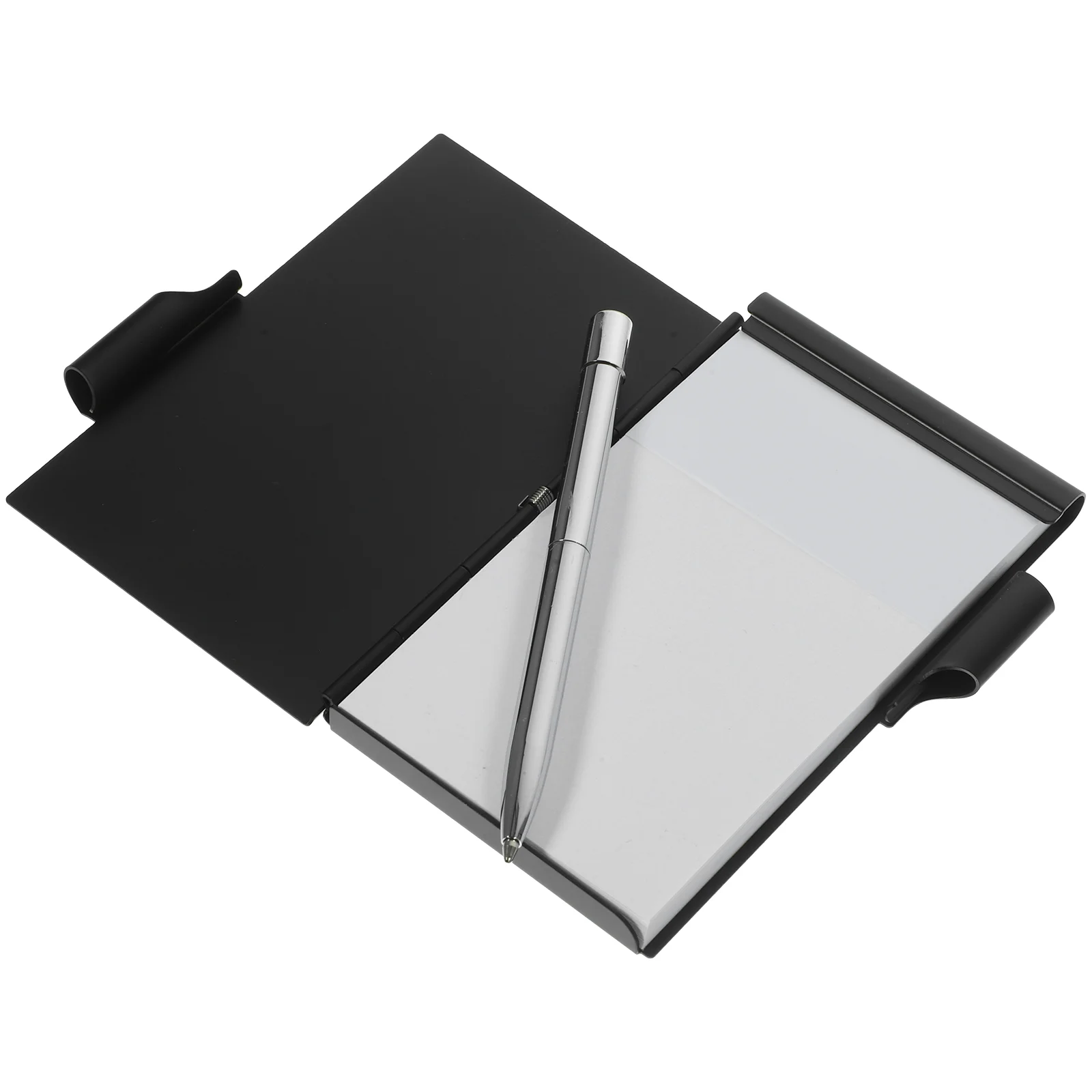 Memo Pads Write Metal Shell Notebook Memorandum Small Office School Supplies Aluminum Alloy Tearable Tabs Travel