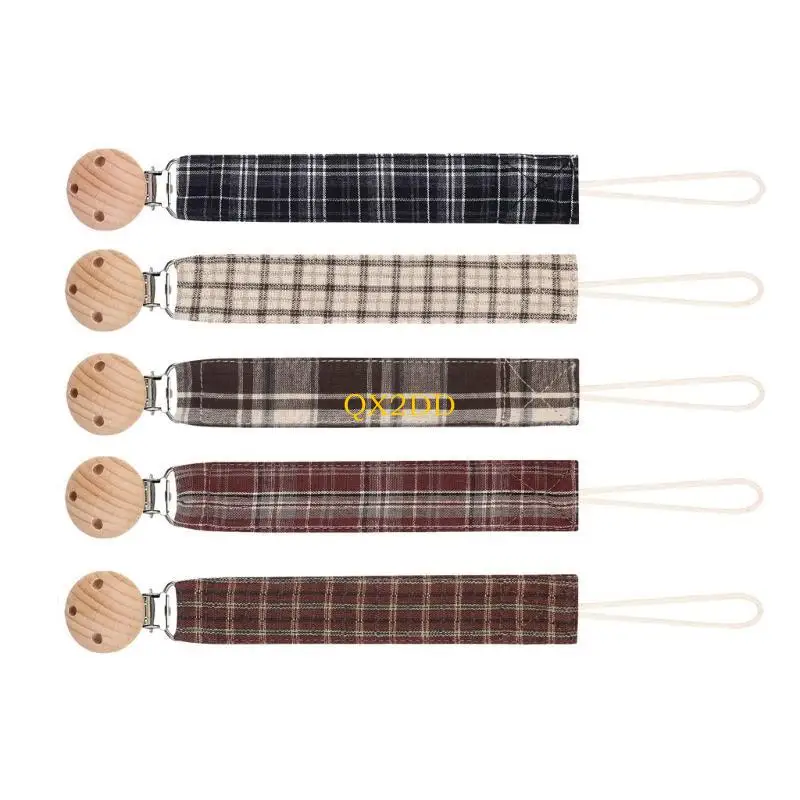 QX2D Pack of 5pcs Baby Pacifier Holder Chain Teething Toy Strap Belt Fall Prevention
