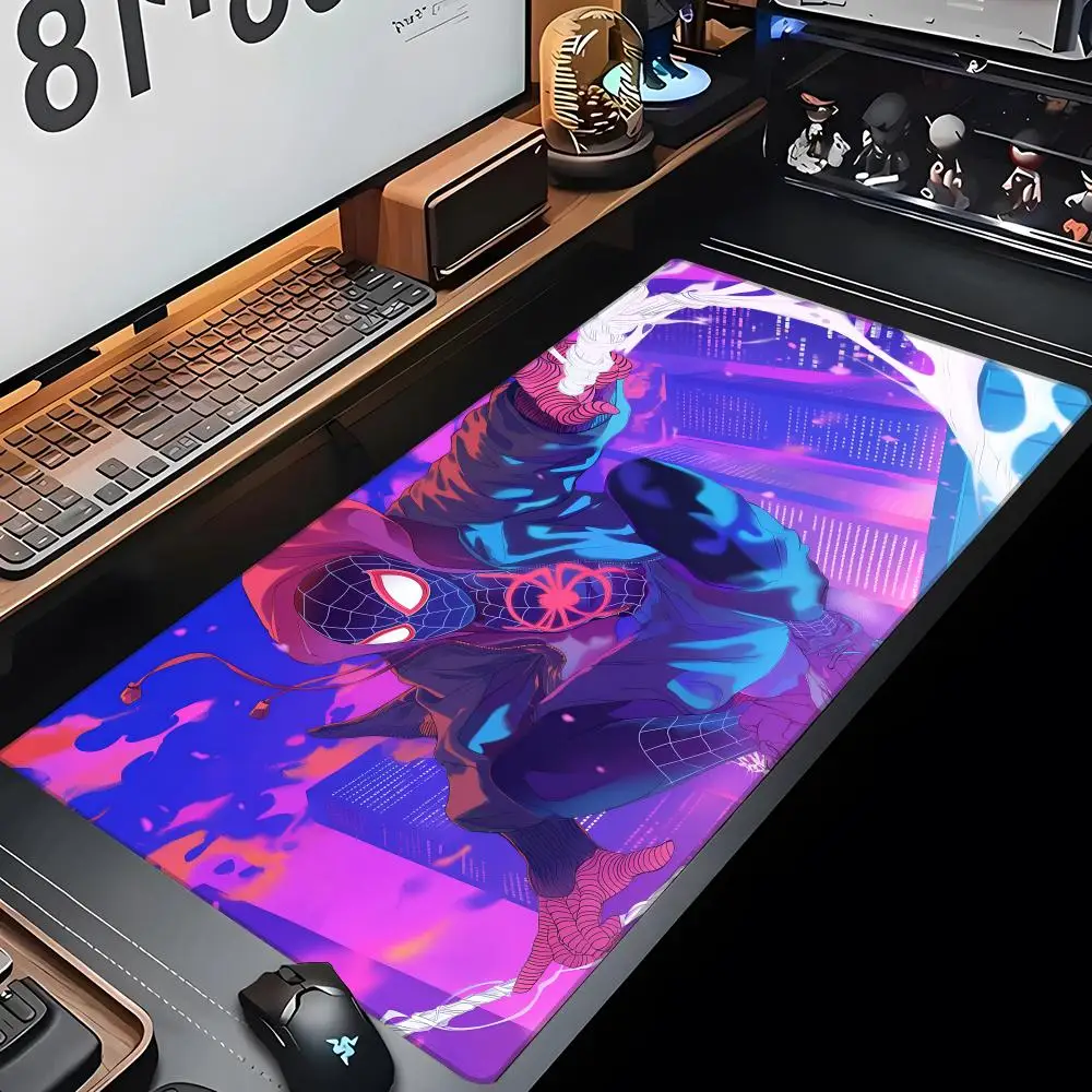 

MINISO-Anime Characters Spider Man Mouse Pad Gaming Mousepad Abstract Large 900x400x5mm PC Desk