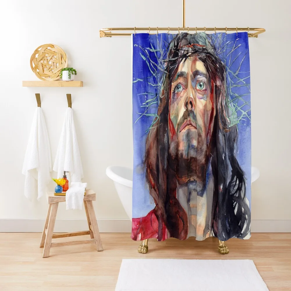 

Jesus Of Nazareth Shower Curtain Bathroom Accessory For Shower Waterproof Bathroom Shower Curtain
