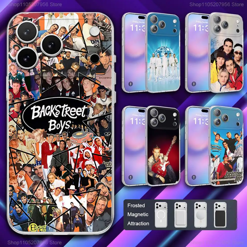 

B-Backstreet Boys BSB For iPhone 11,12,15,14,13,17,16,Pro,Plus,E,Max,Air,Mini Magnetic Frosted Cover Phone Case