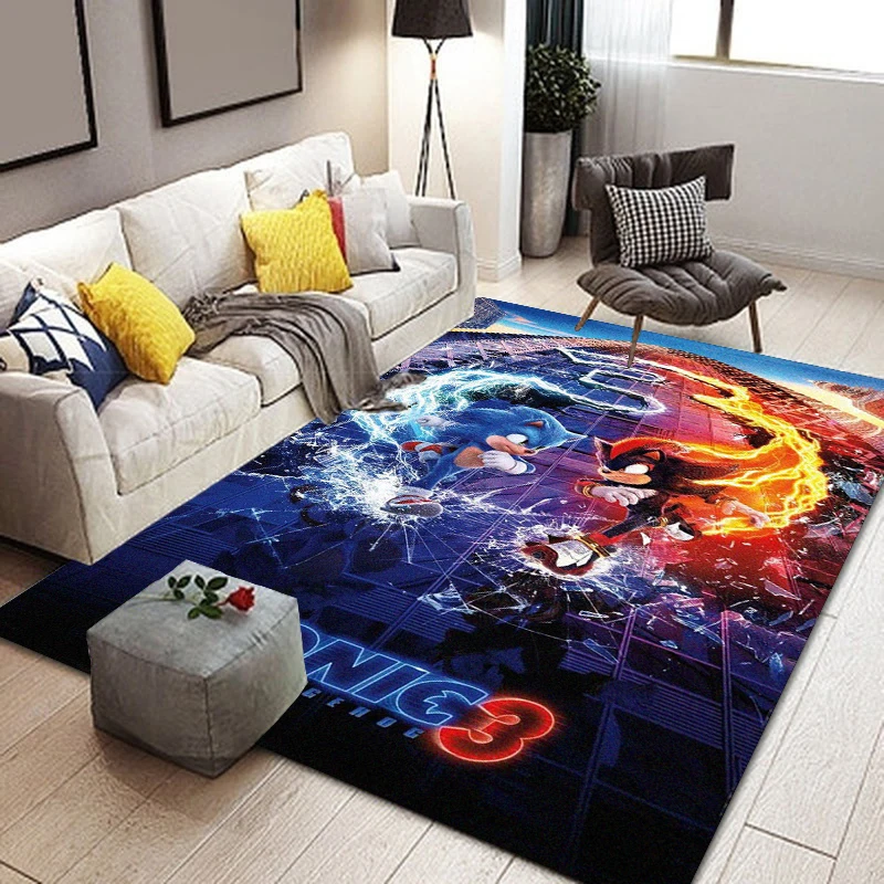 S-Sonic Printed Carpet Fashion Yoga Mat Bedroom Decorative Carpet Living Room Bathroom Decorative Floor Mat Birthday Gift