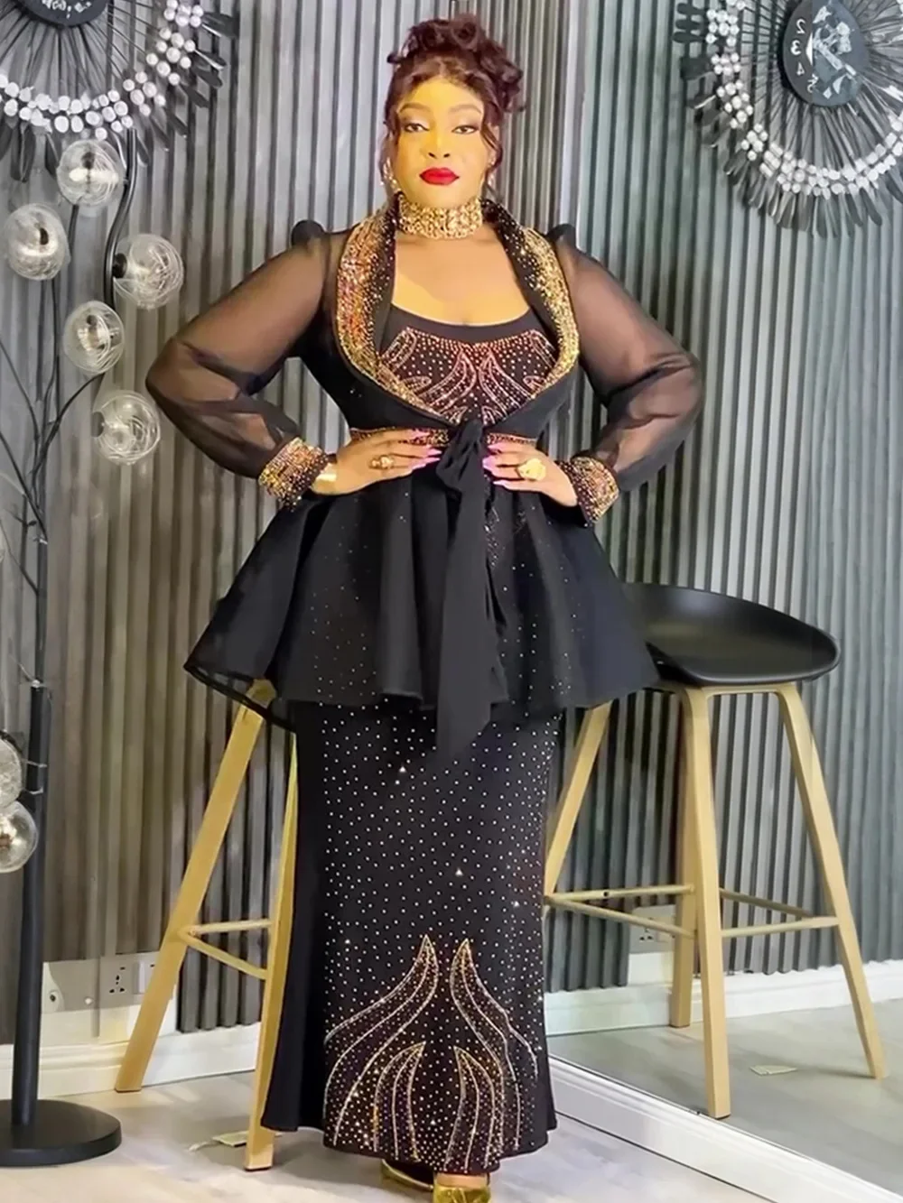 

Африканские вечерние платья больших размеров для женщин 2026 Новая мода Дашики Анкара Свадебное вечернее платье Элегантные наряды Мусульманское платье макси