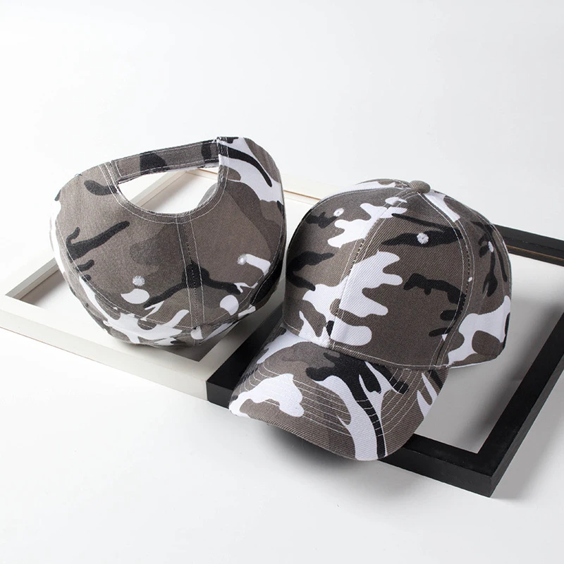 Summer Camp Military Training Hat Sports Velcro Camo Baseball Hat Outdoor Tactical Hat Sunshade Hat