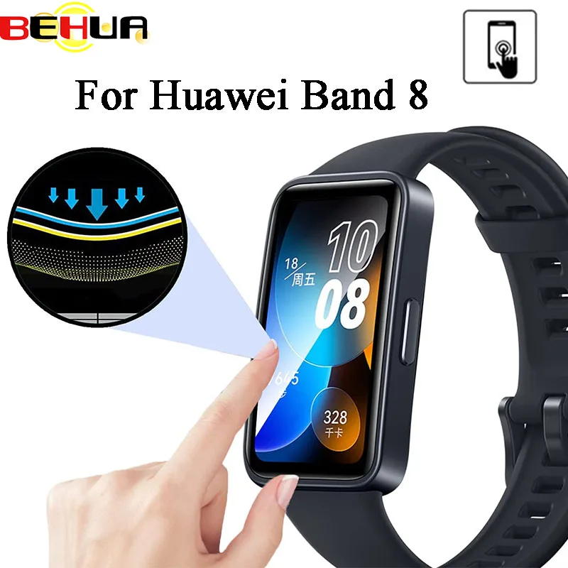 BEHUA Screen Protective Films For Huawei band 8 9 10 Bracelet 3D Soft Transparent Film Clear HD Ultra-thin Cover Accessories