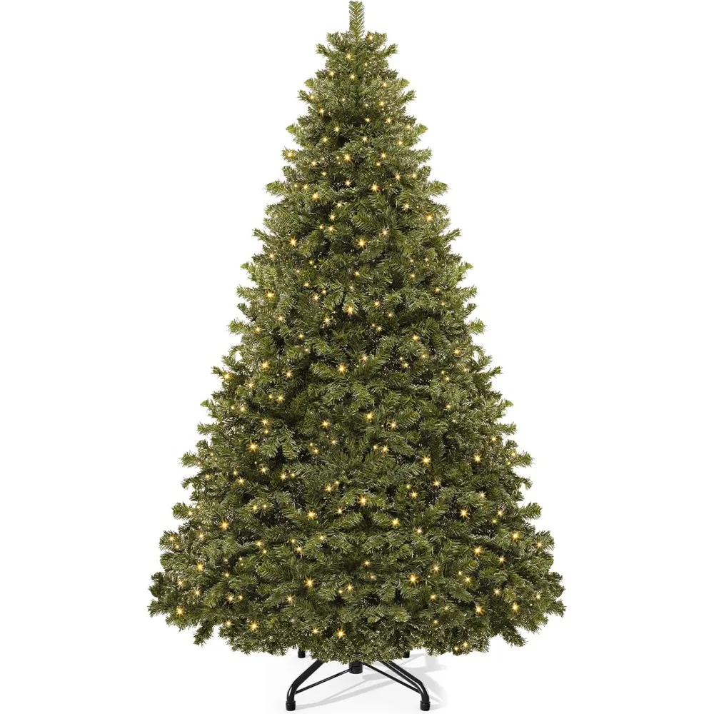 Pre-Lit Green Artificial Christmas Tree 6ft, Prelit Spruce Christmas Tree for Home, Office