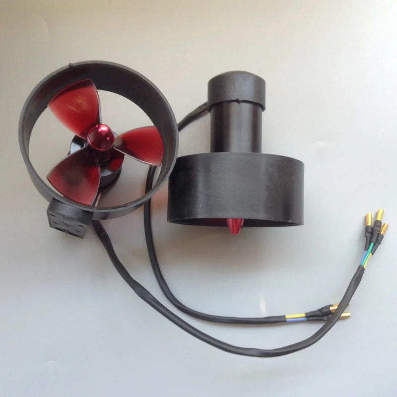 12V-24V 3-6S 30A 600W Underwater Brushless Motor 5kg Large Thrust Thruster with 4mm Banana Plug for RC Unmanned Boat Model Robot