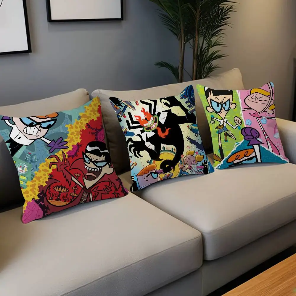 

Cartoon D-Dexters L-Laboratory Personalized Pillow Dust Cover Bedroom Kids Party Decoration Pillowcase Birthday Children Gift