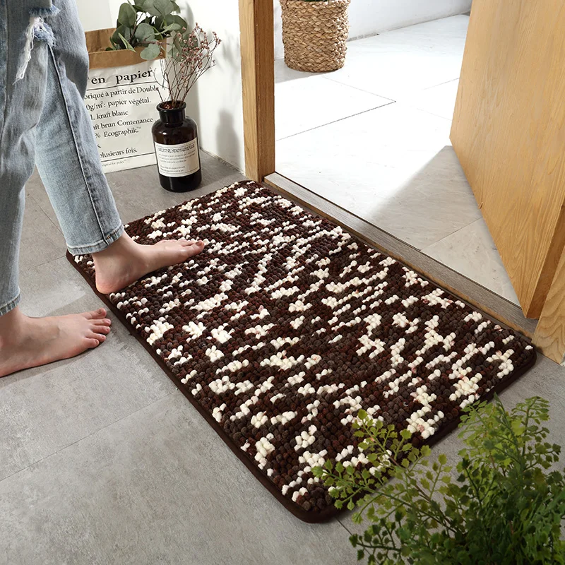 

Water Absorbent Batoom Mat Anti Slip Entrance Door Mat Home Living Room Floor Rug Square ape Simple Sle hine Weaved