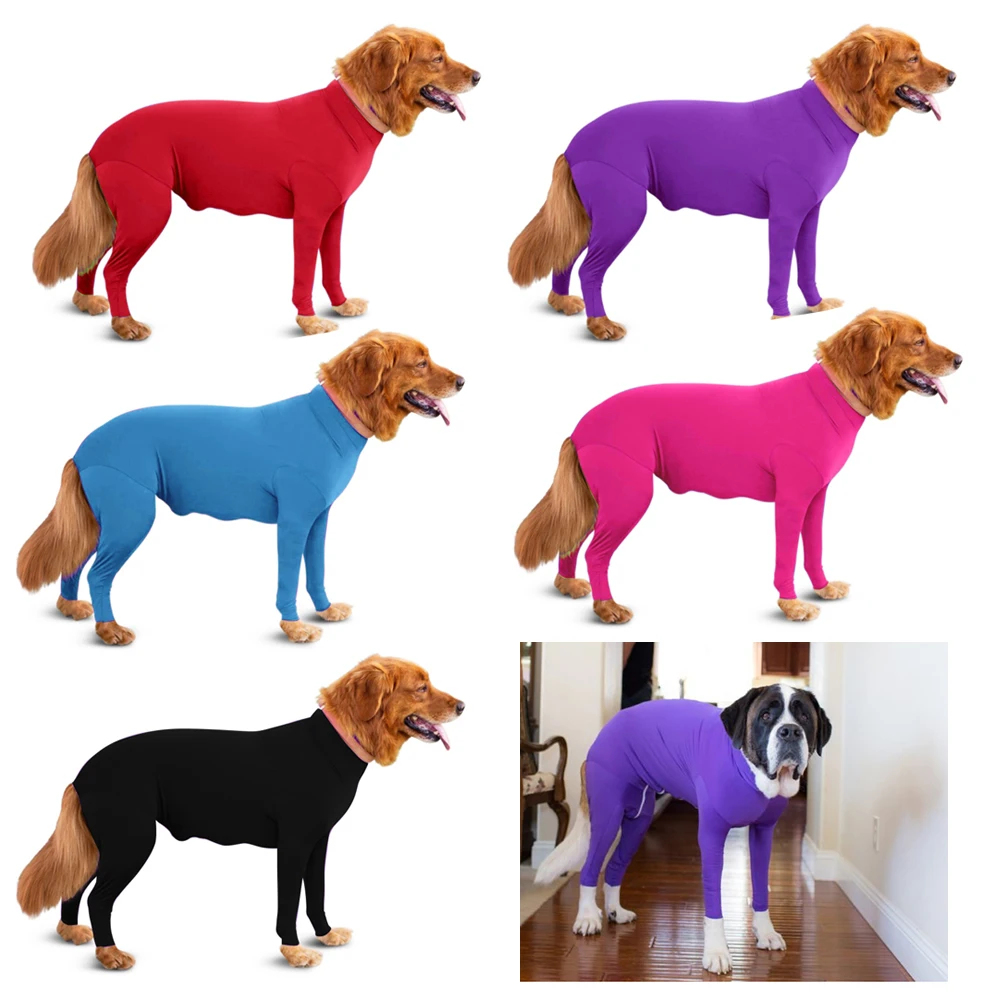 

Big Dog Pajamas Stretch Pet Jumpsuit Winter Pet Clothes Warm Tight-fitting Dog Cloth Medium and Large Dog Suit Labrador Doberman