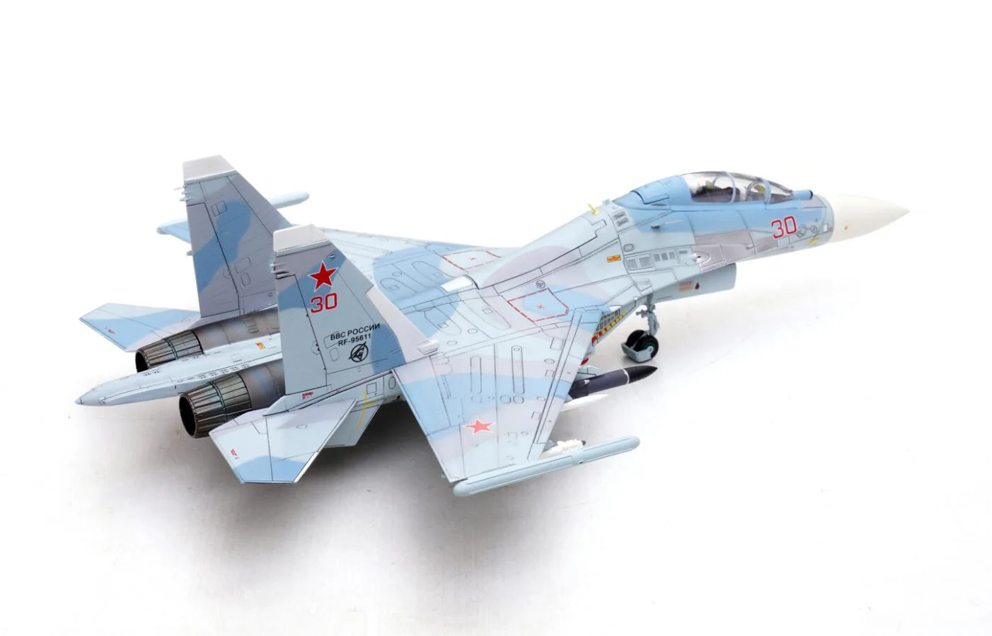 Fine 1/72 PZK Russian Su30 Su-30M2 Fighter Model Red 30#  Alloy finished product collection model