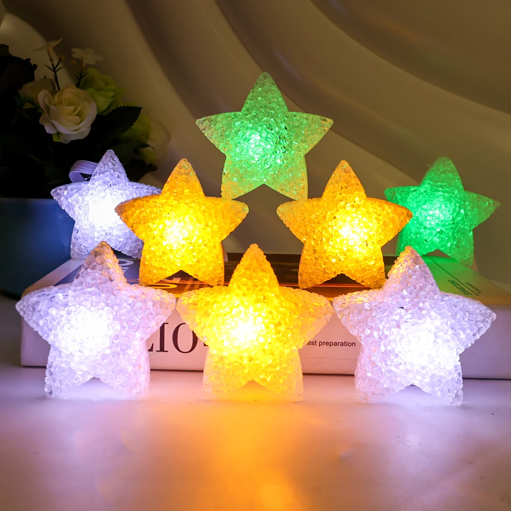 Handheld Star Light Yellow White Color Light Battery Powered Stage Performances Concerts Festival Photo Props Hold Star Lamps