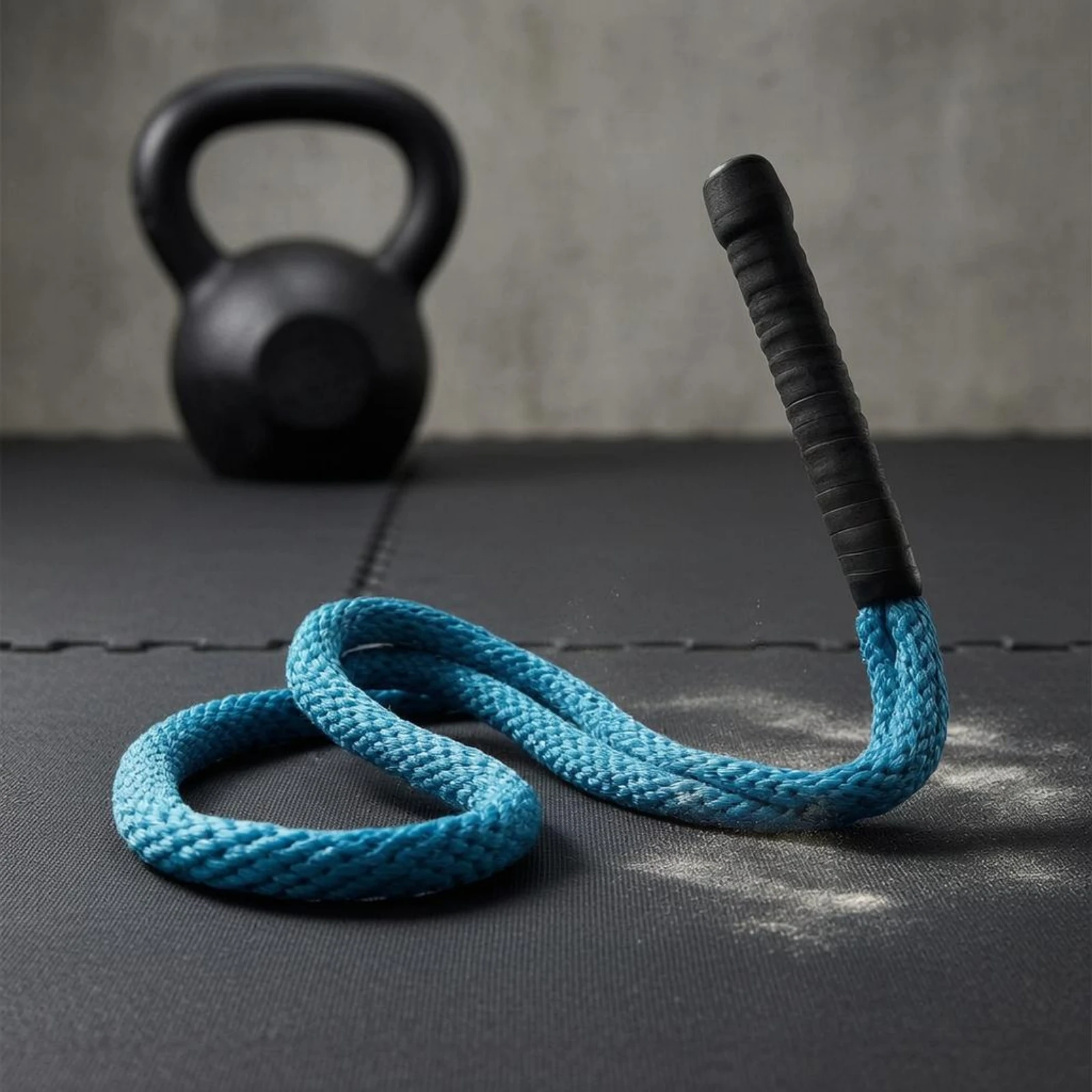 Corde d'entraînement de golf en polyester, corde de tempodation pour l'entraînement du swing, aide à l'entraînement du swing, poignée noire avec boucle, instructeur bleu