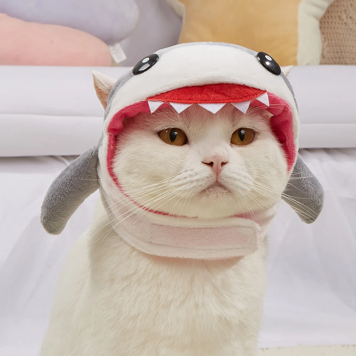 

Cosplay Party Costume for Pet, Cat Shark Headdress, Dog Elk Headgear, Winter Warm Hat, Puppy Dress Up, Kitten Outfits