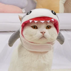 Cosplay Party Costume for Pet, Cat Shark Headdress, Dog Elk Headgear, Winter Warm Hat, Puppy Dress Up, Kitten Outfits