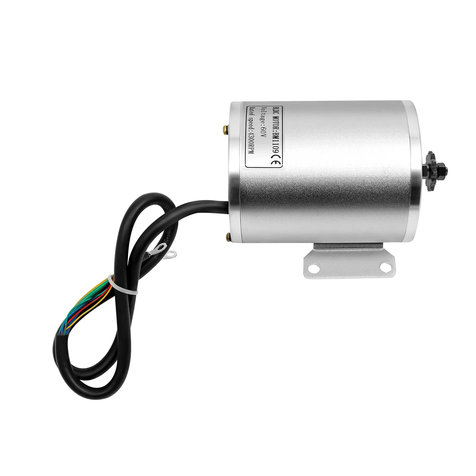 2000W Brushless DC Motor Kit, 60V Electric Motor with 3-Speed Controller & Throttle, 4300RPM for Go-Kart E-Scooter DIY Project