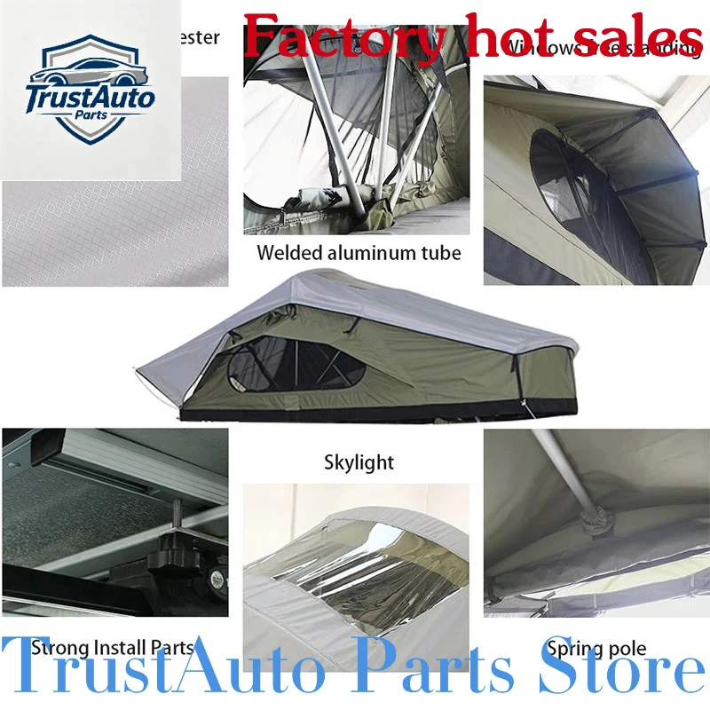 TrustAuto Parts Store Is Having A Sale Hot Selling Four-Season Waterproof Folding Rooftop Tent Aluminum Straight Bracing Out