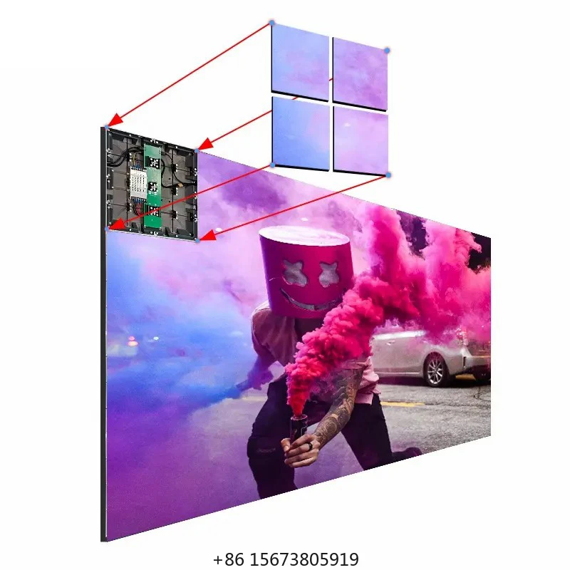 

Splicing Display Screen 640x640mm Indoor Led Display Screen Panel With 1.8mm Pixel Pitch 3d Led Video Wall