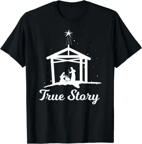 True Story - Christmas Advent Nativity Scene North Star T-Shirt