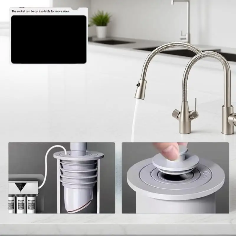 

Bathroom Sewer Seal Ring Anti-odor Leak-Proof Kitchen Sink Sewer Pipe Plug Washing Machine Floor Drain Connector Stopper 1PC