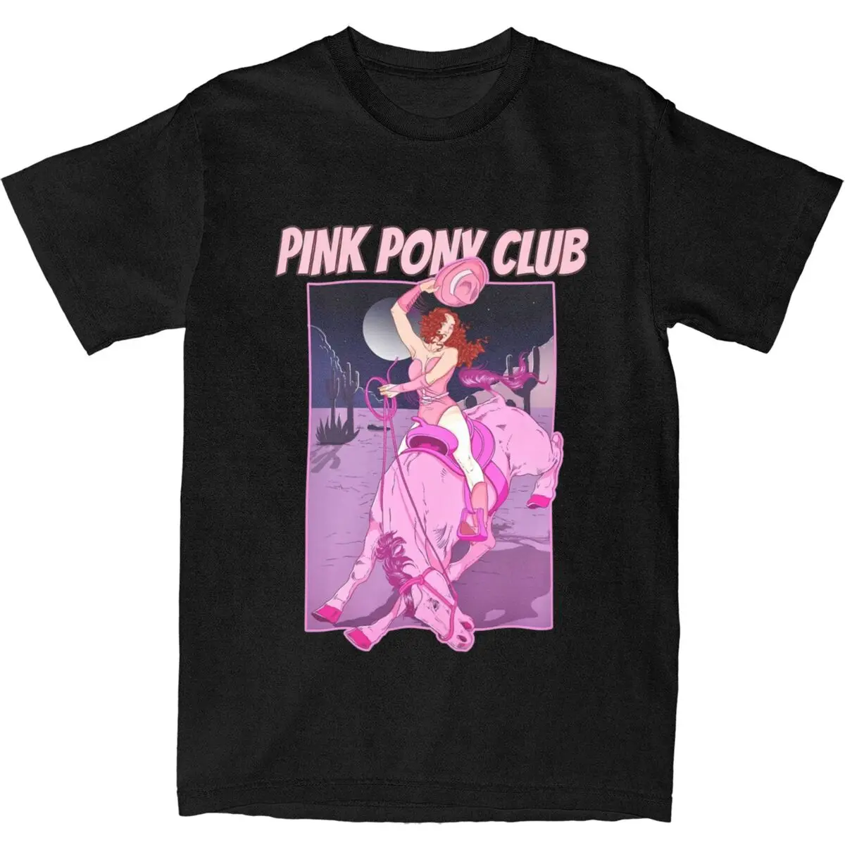 Pink Pony Club Chappell Roan Shirt Accessories Men Women's Pure Cotton Vintage Cowgirl T-shirt Short Sleeve Clothes Summer