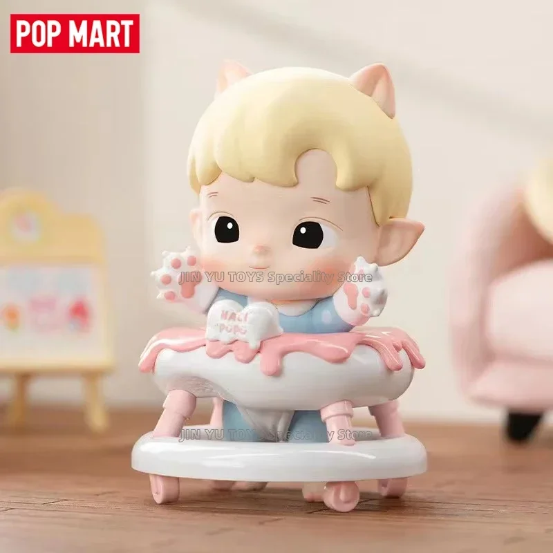 Pop mart heliupu o diário de crescimento série caixa cega anime figura ação surpresa acho saco decoração para casa bonecas de mesa brinquedos da moda