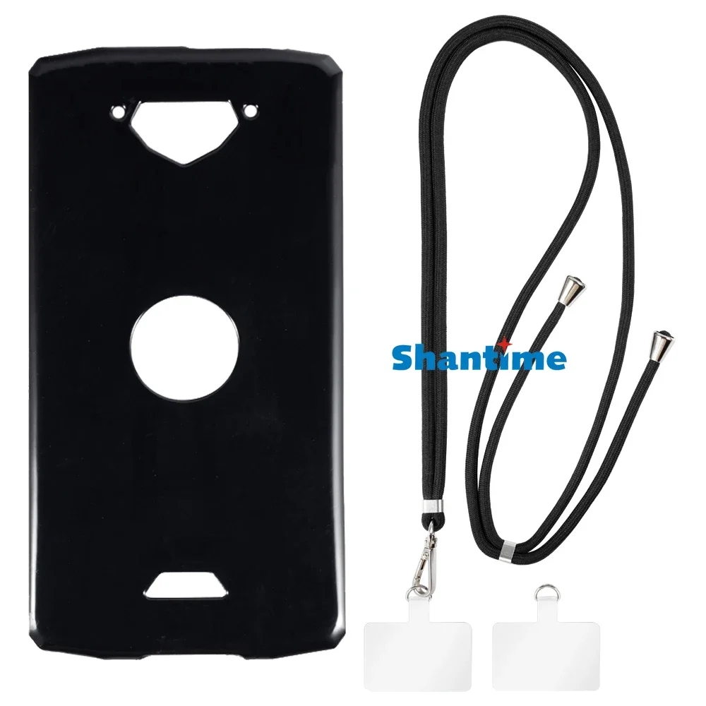 Suitable for Crosscall Core-X3 Case + Ajustable Neck/Crossbody Lanyards and Spacers, Silicone TPU Cover