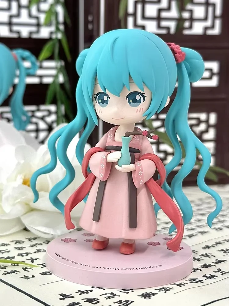 Genuine Hatsune Miku Qu Yunshang Series Blind Box Kawaii Anime Figure Doll Quadratic Element Pvc Collectable Toy Gift Decor Figu