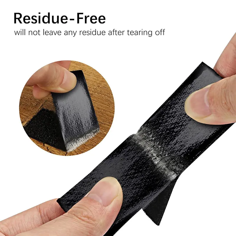 Picture 6: 5Pairs Self Adhesive Square Hook and Loop Strips Double Sided Mounting Tape Strong Sticky Back Fasteners Tape for Home 16-50mm