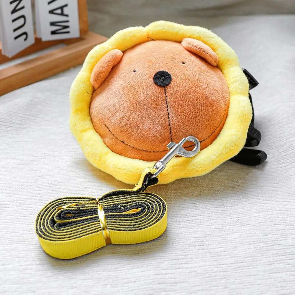 Funny Cute Lion Traction Bag Universal Soft Pet Self-contained Backpack Cartoon Dog Outing Bag Pet Supplies