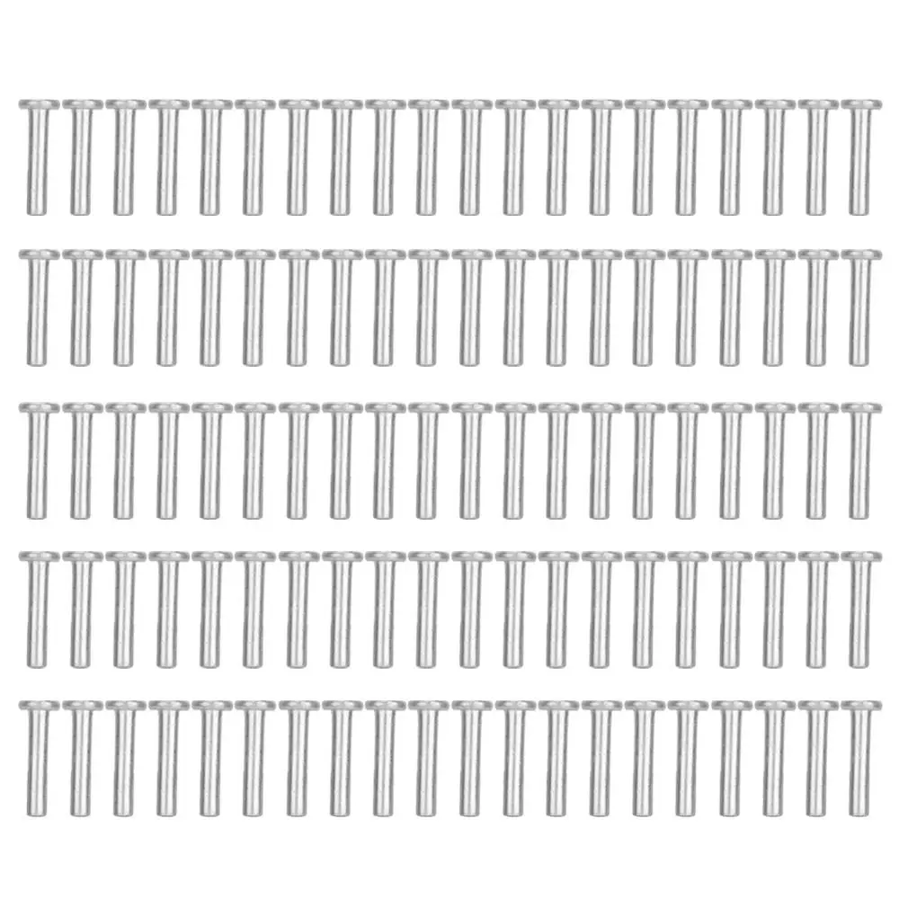 100pcs Solid Boat Repair Flat Head Rivets Industrial Use Durable Solid Rivets Dome Head Rivets For Fire Fighting