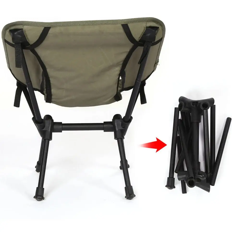 Outdoor Portable Camping Chair Oxford Cloth Folding Lengthen Seat for Fishing BBQ Picnic Beach Ultralight Chairs Max Bear 150KG